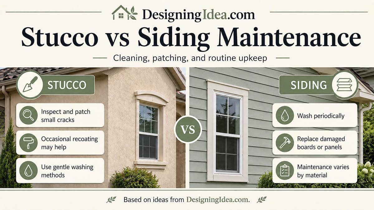 Maintenance for stucco and also siding