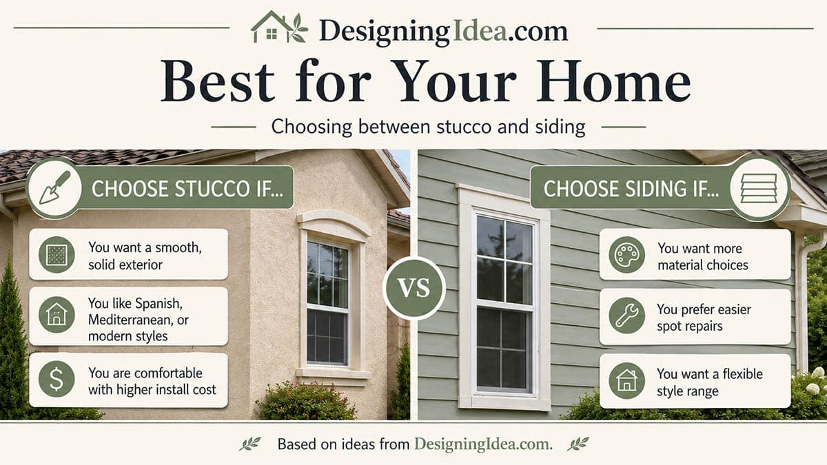 What's best for your home stucco or is it siding checklist