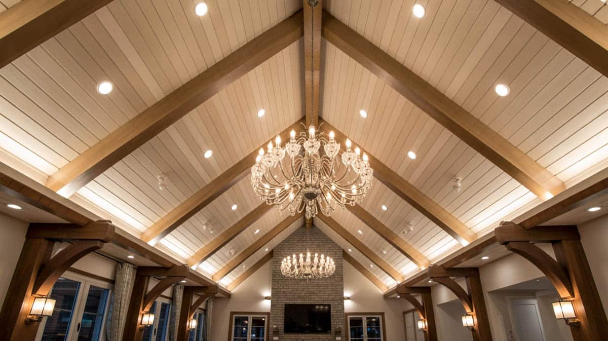 A cathedral ceiling is also known as a vaulted ceiling,