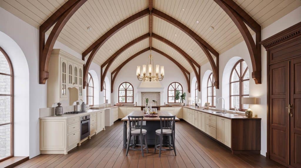 31 Cathedral Ceiling Designs for Different Rooms In The Home