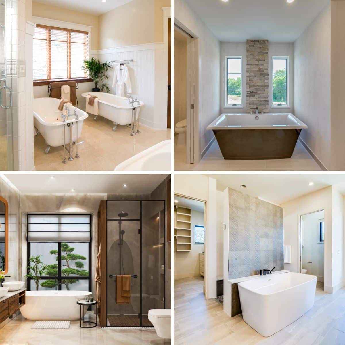 different bathroom designs with bathtubs
