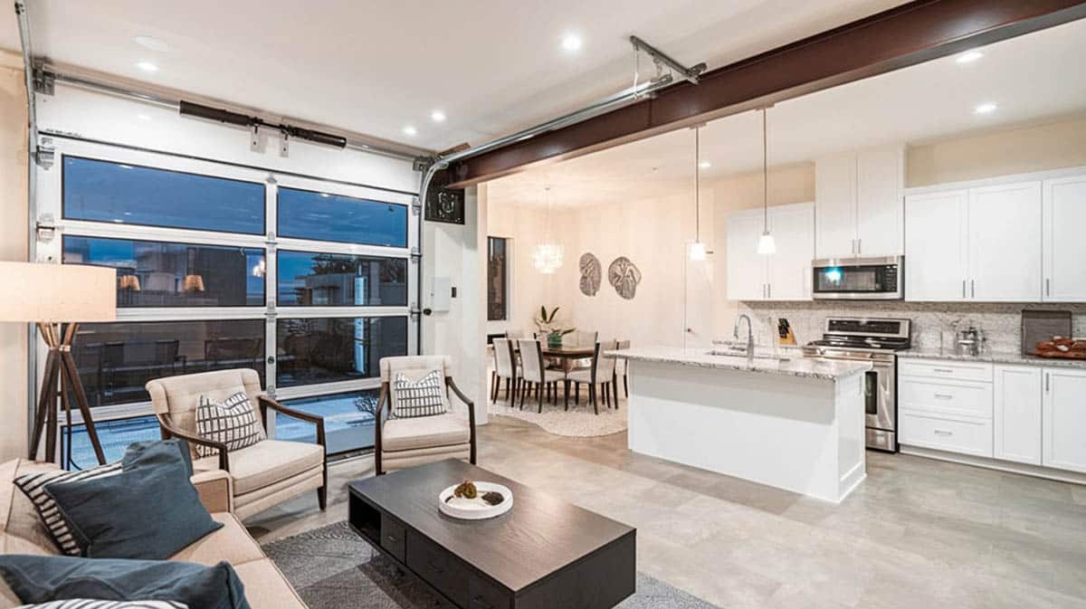 Garage to kitchen conversion