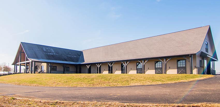 Long pole barn house