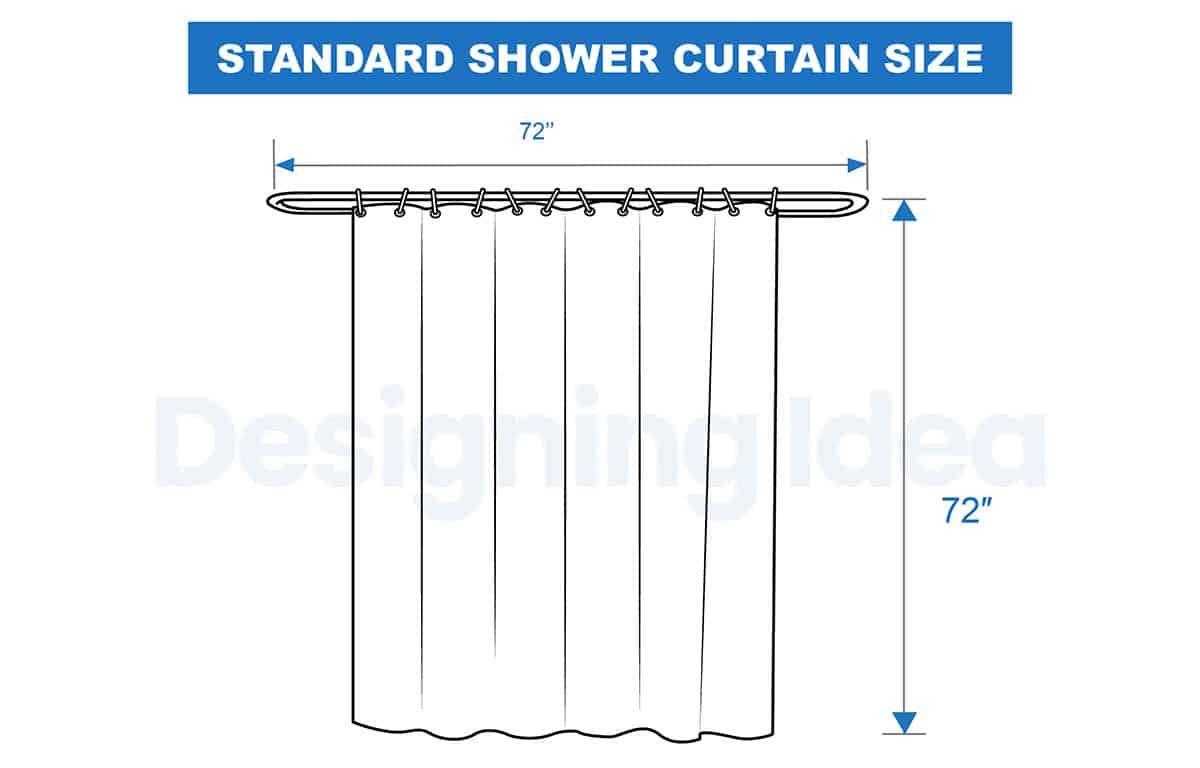 Standard curtain dimensions for shower 