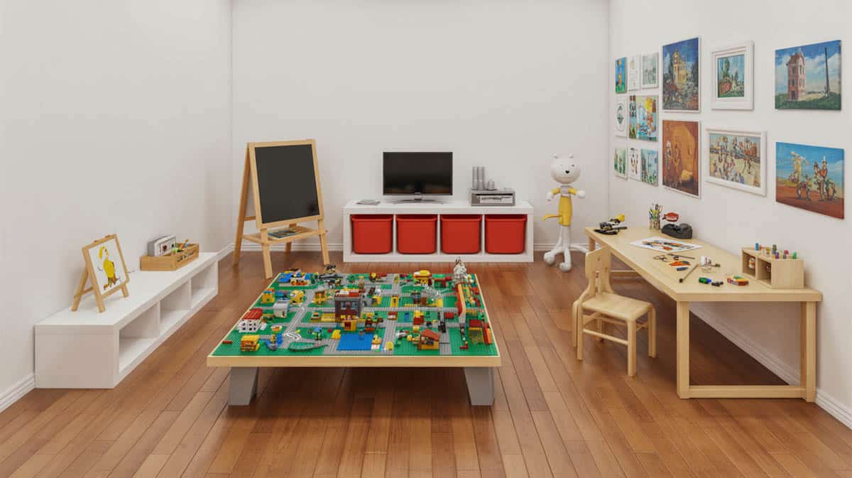 Kids game room for fun and creativity