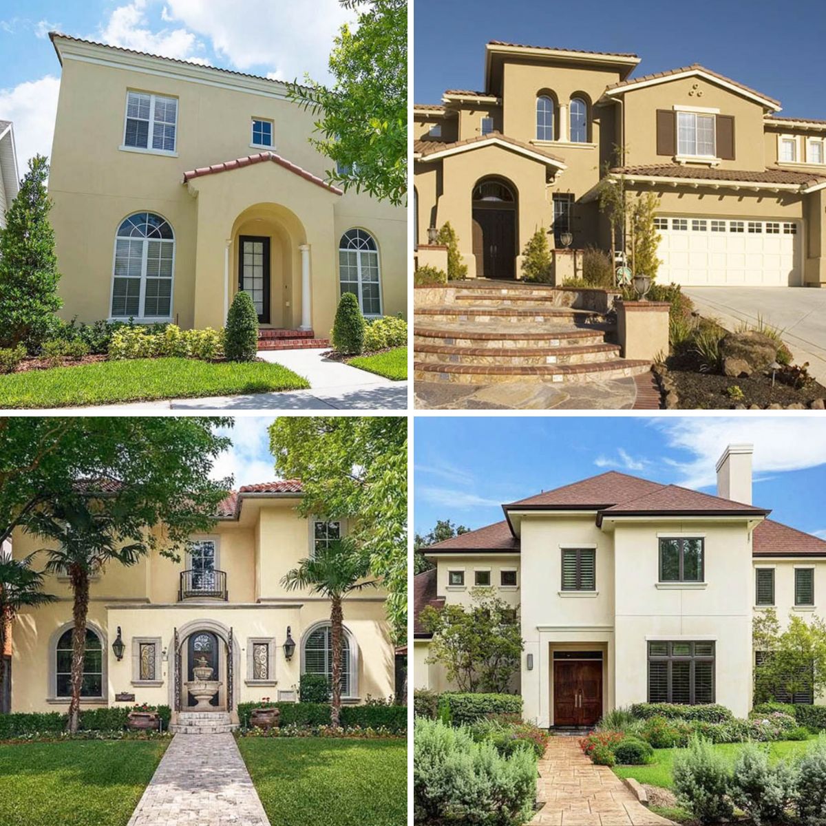 different stucco house designs