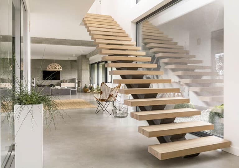 Floating Stairs Design (27 Styles, Materials & Ideas)