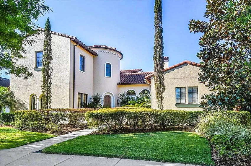 Spanish style home with stucco finish