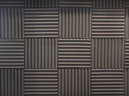 Acoustic panels to soundproof a door