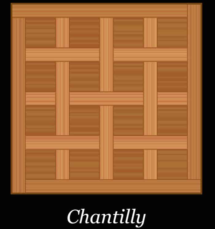 Chantilly wood floor pattern