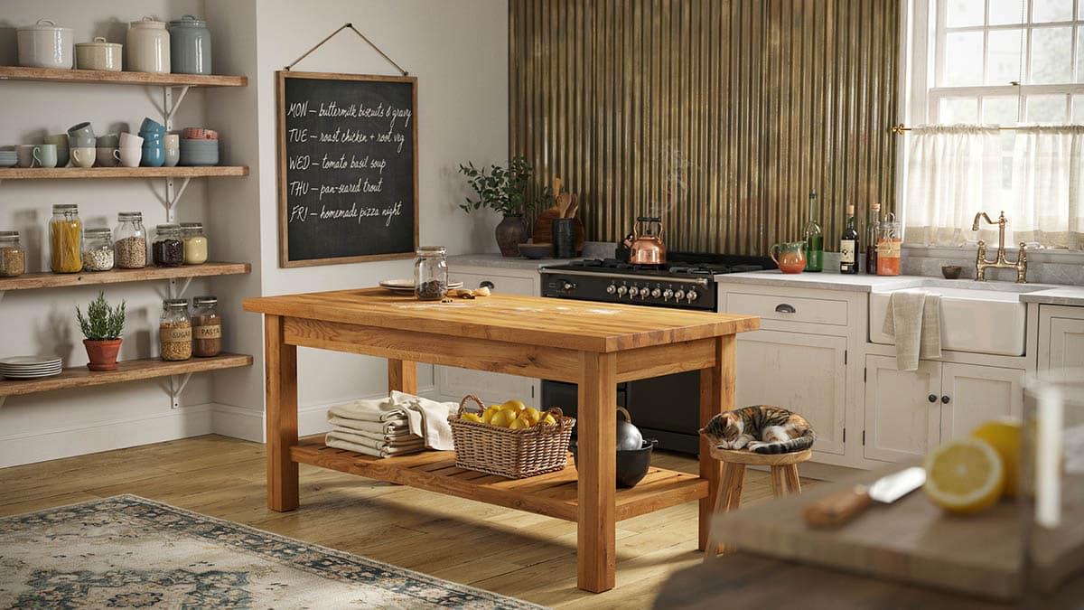 corrugated brass sheet backsplash