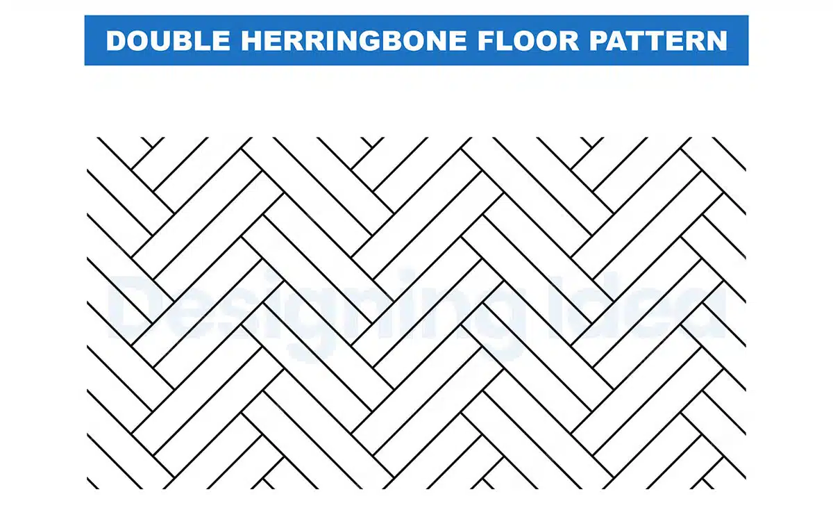 Double herringbone surface pattern