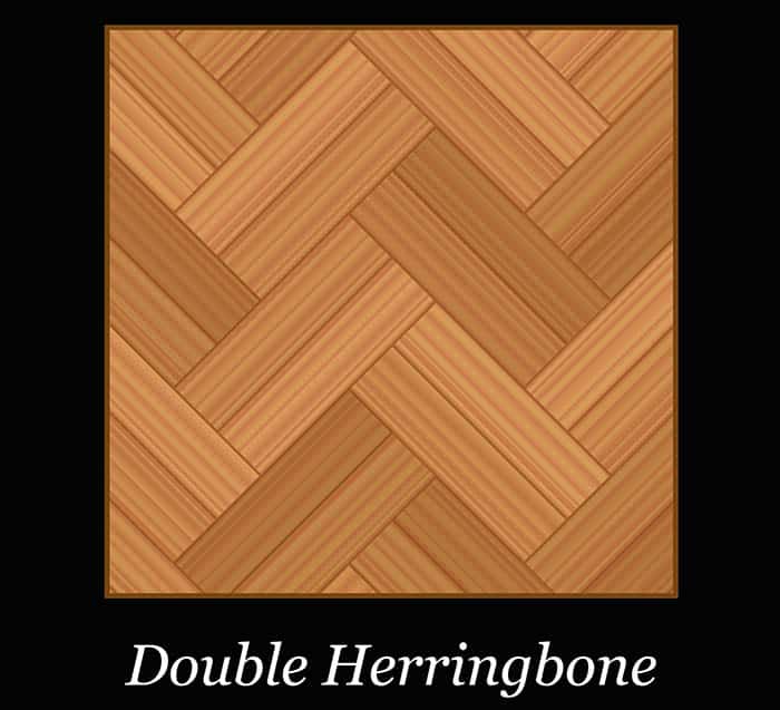 Double herringbone floor pattern