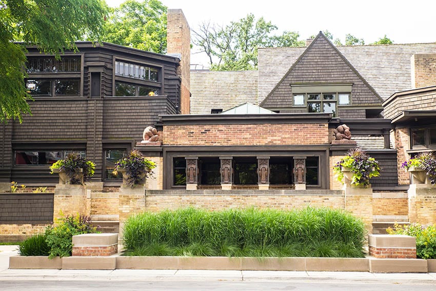 Frank Lloyd Wright shingle house Oak Park Illinois
