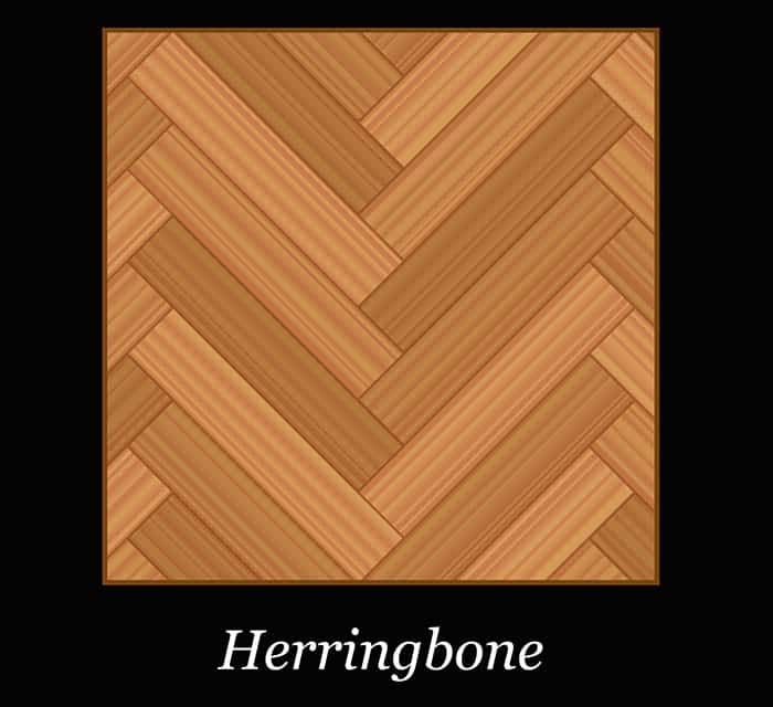 Herringbone pattern wood floor