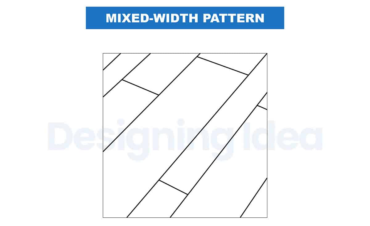Mixed width floor