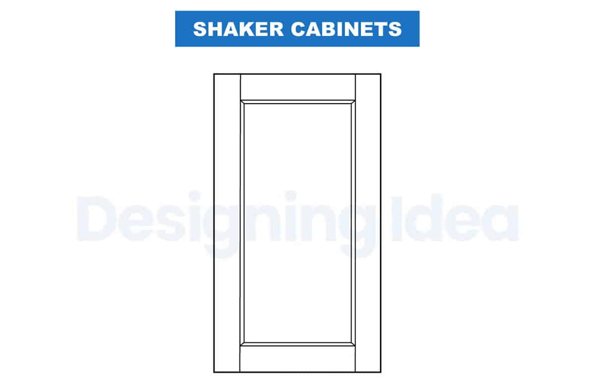 Shaker designed cabinet