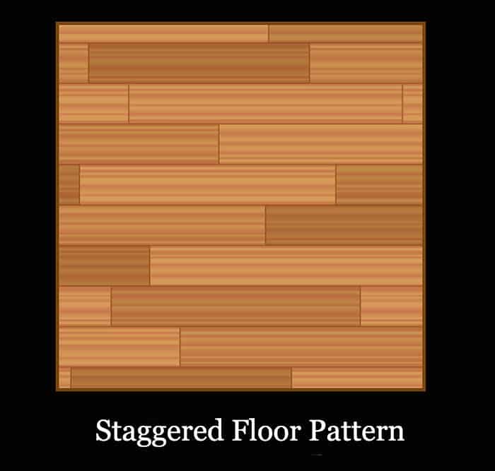 Staggered Wood Floor Pattern