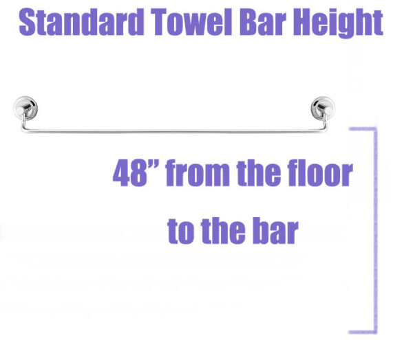 Standard Towel Bar Height (Bathroom Design Guide) - Designing Idea
