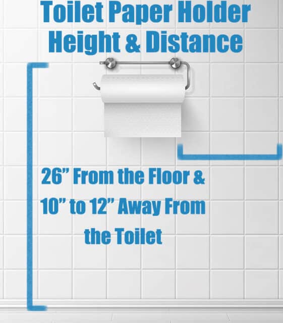 Toilet Paper Holder Height And Distance Designing Idea