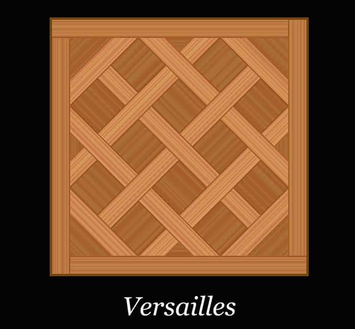 Versailles pattern wood floor