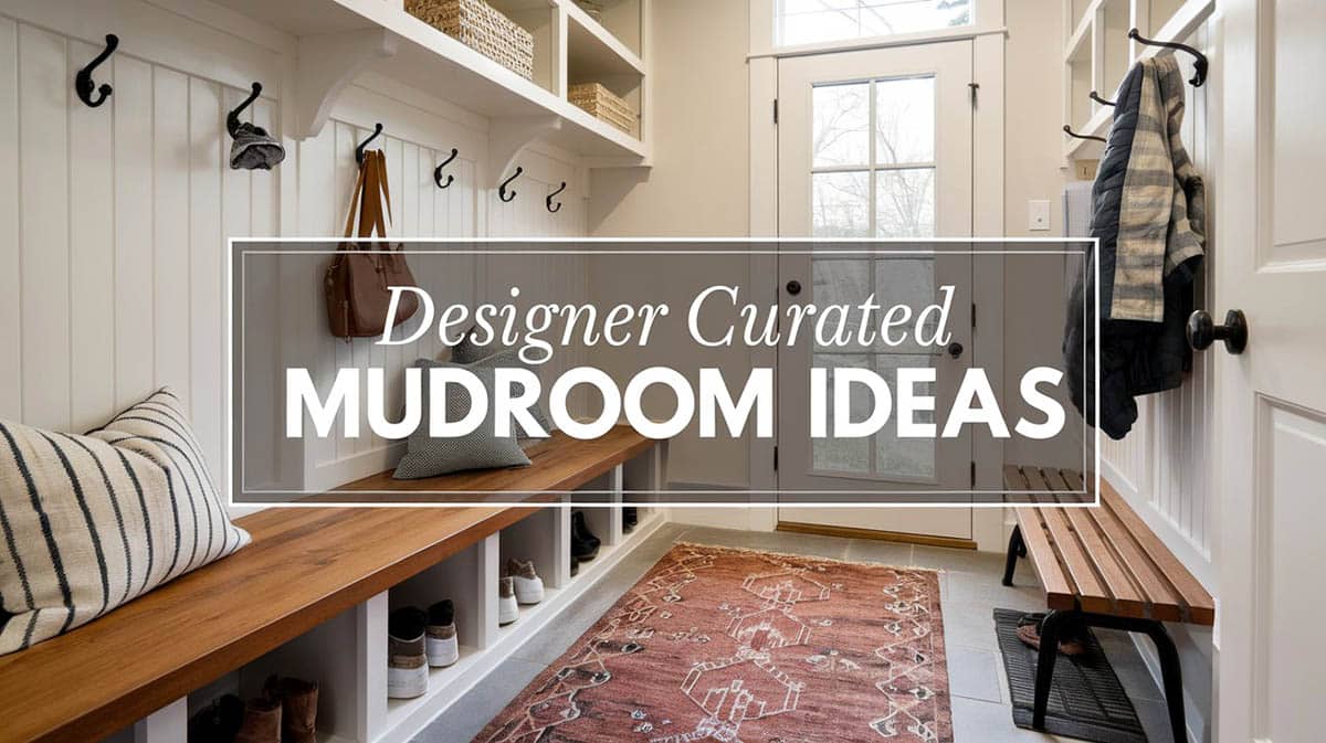 Designer curated mudroom ideas