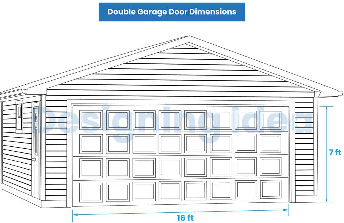 Double car door dimensions