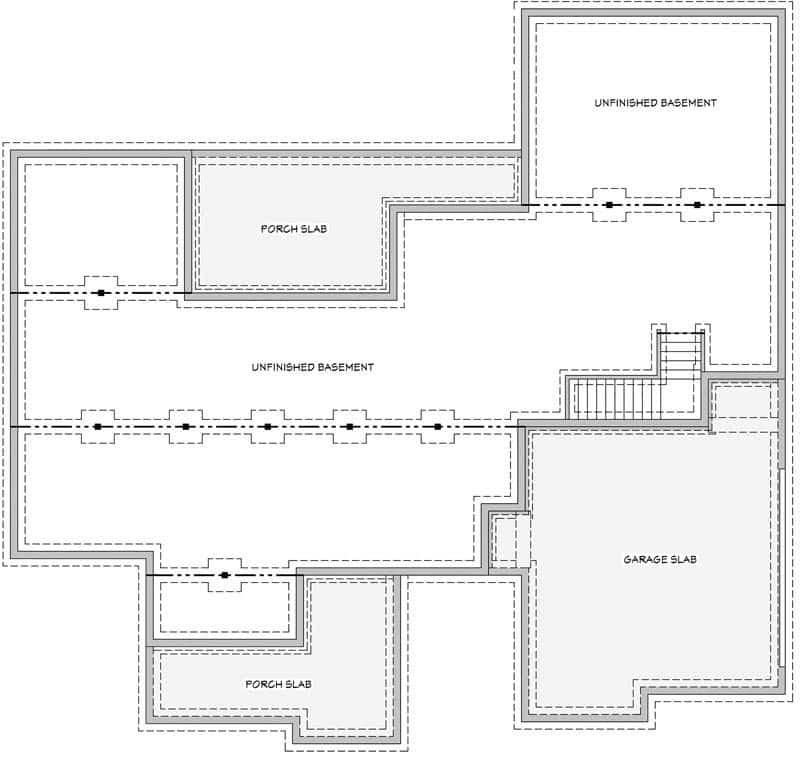 French country home basement floor layout plan