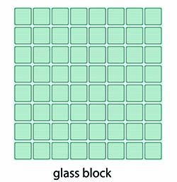 Glass block window