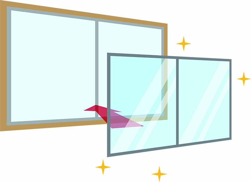 Installing energy efficient double pane windows