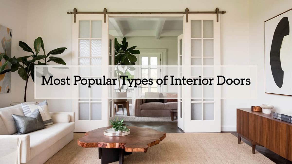 Popular types of interior doors
