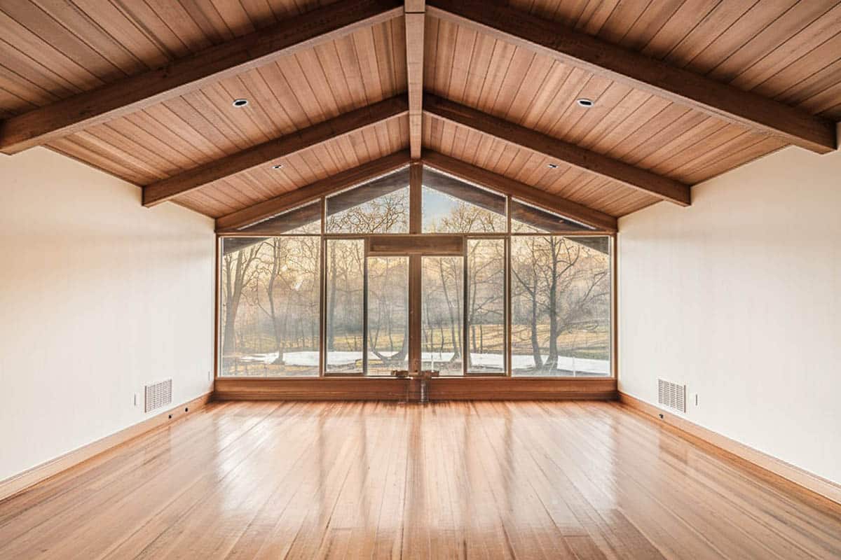 Addition with vaulted ceiling