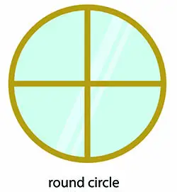 Round accent window
