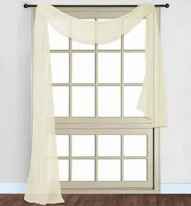 Sheer window scarf curtain