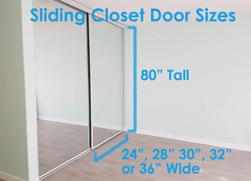 Sliding closet door sizes