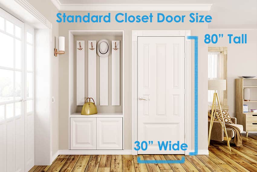 Standard closet door sizes