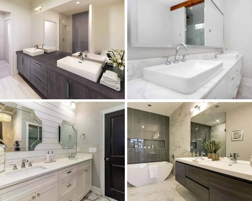 different sink types for bathrooms