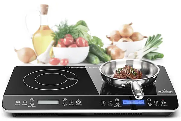 Double induction cooktop