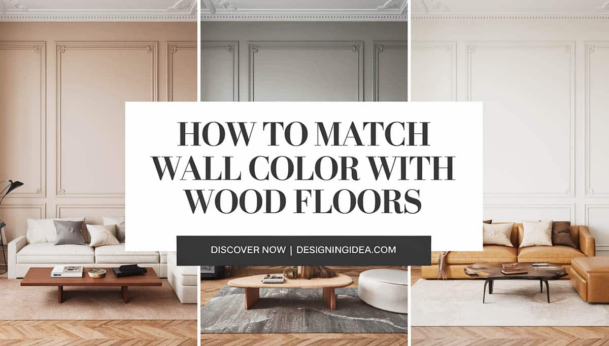 Different ways to match wood floors and paint