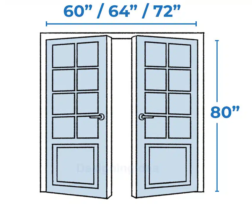 Double door dimensions