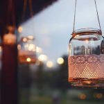 Mason jar hanging lights
