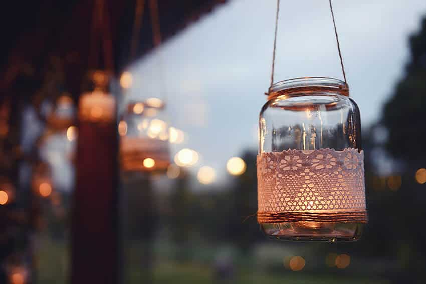 HANGING GALVANIZED SOLAR Powered Mason Canning Jar LED LID LIGHT Rustic Lamp 