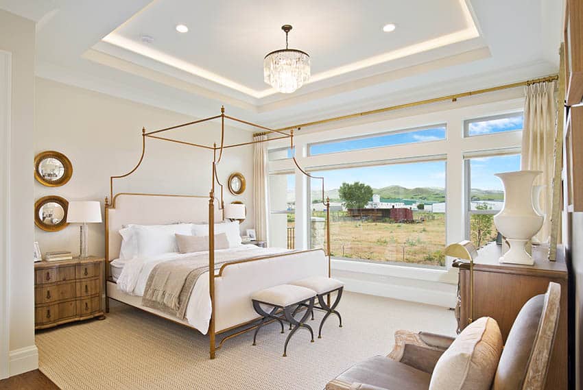 recessed bedroom ceiling