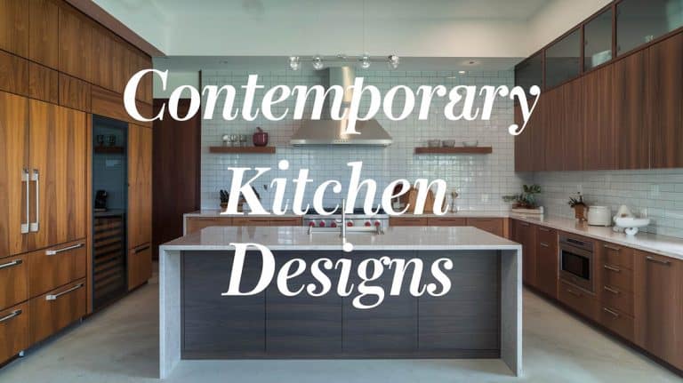 Creating High-End Contemporary Kitchen Designs With Wood Cabinets
