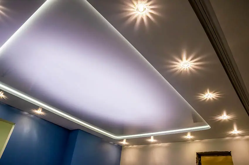 Drop ceiling lights for a man cave