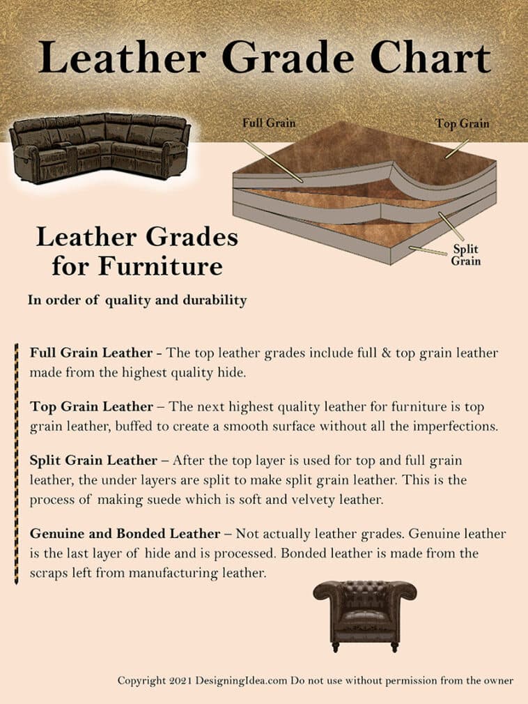 Types of Leather for Furniture (Grades & Buying Guide) Designing Idea