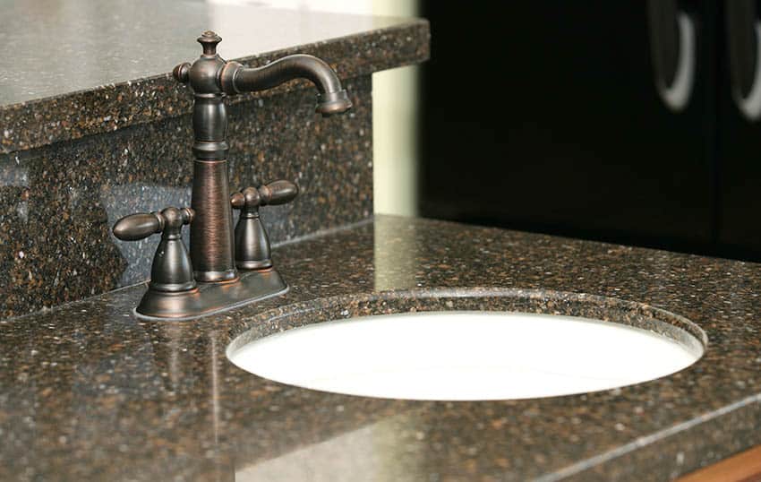 Oil rubbed bronze faucet