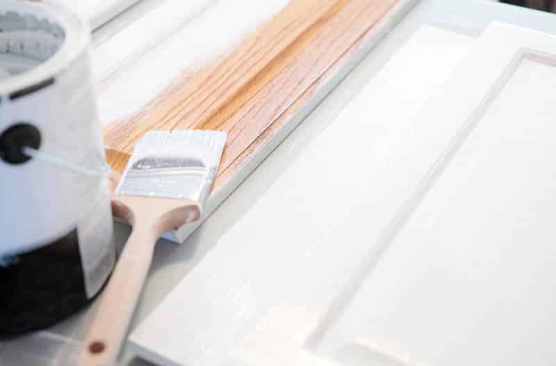 Painting kitchen cabinets white
