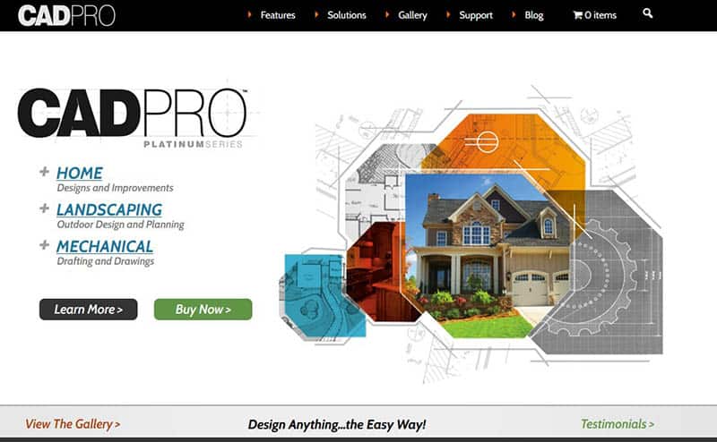 Cadpro landscaping design software
