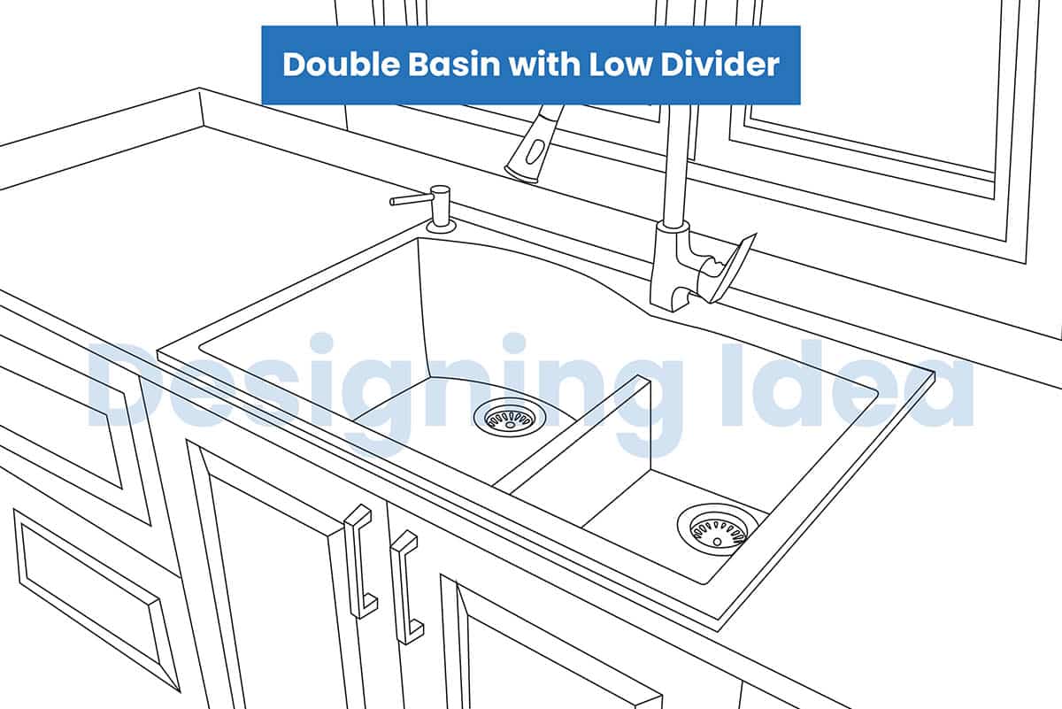 Double style with low divider